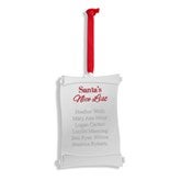 Engraved Santa's List Ornament - 55904