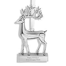 Engraved Reindeer 3D Ornament  - 55907