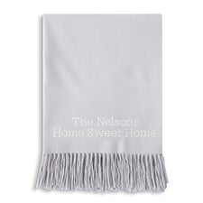 Embroidered Luxe Fringe Throw - 56056