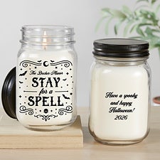 Kittenish Personalized Pinkoween Mason Jar Candle - 56086