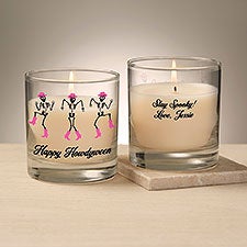 Kittenish Personalized Pinkoween Glass Candle - 56087