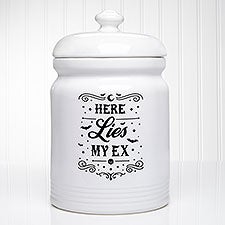 Kittenish Personalized Pinkoween Ceramic Jar - 56096