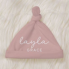 Tender Name Personalized Baby Top Knot Hat - 56128