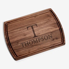 Heritage Initial & Name Engraved Walnut Cutting Boards - 56227