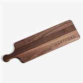 Signature Engraved Walnut Paddle Serving Board  - 56231