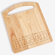 Love & Gather Personalized Rubberwood Cutting Board  - 56245