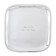 Engraved Nambé Large 12" Square Platter    - 56283