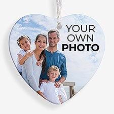 Your Own Photo Personalized Heart Ornament  - 56326
