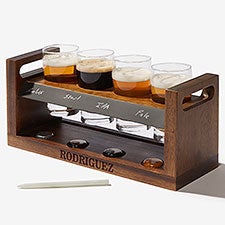 Engraved Craft Beer Flight Serving Set  - 56357