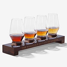 Personalized Raye Crystal Spirits Tasting Glass Flight by Viski®  - 56358