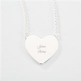 Engraved Sterling Silver Heart Necklace  - 56451
