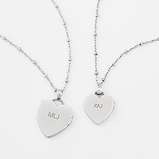 Engraved Big & Little Heart Locket Set  - 56474