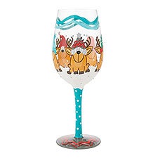 Reindeer Games Wine Glass - 56500