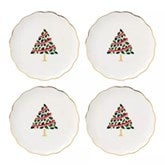 kate spade new york Evergreen Scalloped Small Plates, Set of 4    - 56506