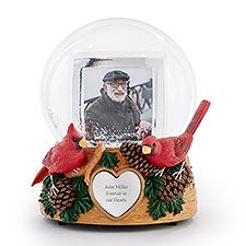 Engraved Cardinal Photo Snow Globe   - 56523