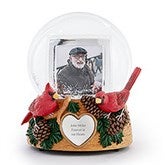 Engraved Cardinal Photo Snow Globe   - 56523