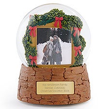 Engraved Holiday Photo Snow Globe - 56525