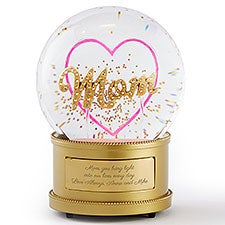 Engraved Mom Light Up Snow Globe - 56533