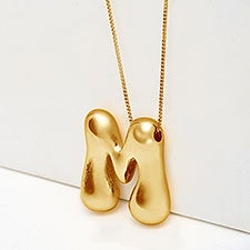 Bubble Letter Necklace - 56534