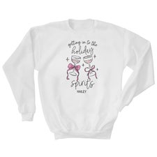 Kittenish Personalized Holiday Spirits Sweatshirts - 56575