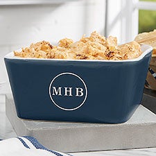 Engraved Ceramic Small Square Baking Dish - 56620