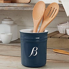 Engraved Ceramic Utensil Holder - 56624