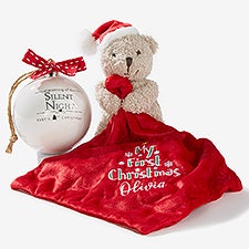 First Christmas Personalized Baby Lovie & Ornament Gift Set  - 56730