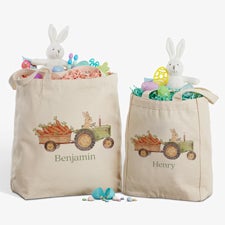 Carrot Patch Personalized Easter Canvas Tote Bag - 57193