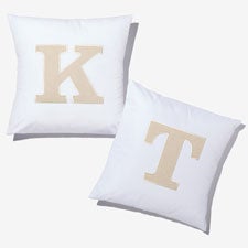 Natural Initial Applique Throw Pillow by Jessie James Decker - 57281