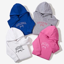 Embroidered Bow Kids Hoodies by Jessie James Decker - 57319