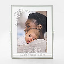 Engraved Silver Floating 5x7 Bow Frame by Jessie James Decker - 57321