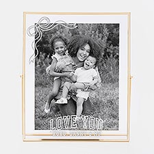 Engraved Gold Floating 8x10 Bow Frame by Jessie James Decker - 57324