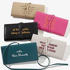 Write Your Own Personalized Leatherette Jewelry Roll - 57464
