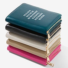 Write Your Own Personalized Leatherette Bifold Jewelry Case  - 57467