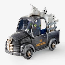 Witch & Ghost Personalized Lighted Swirl Halloween Truck - 57768
