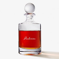 Classic Celebration Personalized Golf Whiskey Decanter  - 57809
