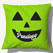 Pick a Face Pumpkin Personalized Throw Pillows - 57844
