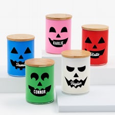 Pick a Face Pumpkin Personalized Color Splash 12oz Candle - 57845