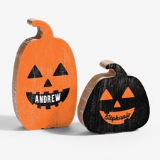 Pick a Face Pumpkin Personalized Wooden Pumpkin - 57915