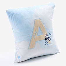 Baby Boy Embroidered Applique Throw Pillow - 57936