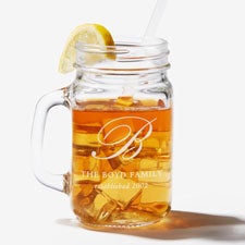 Engraved Glass Mason Jar by Nikki Boyd - 58203