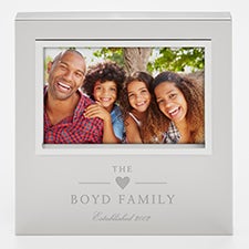 Engraved Silver Uptown 4x6 Picture Frame by Nikki Boyd - 58208