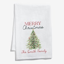 Heritage Christmas Personalized Tea Towel - 58230