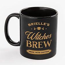 Mystic Coven Personalized Black Coffee Mugs - 58501