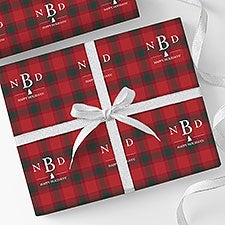 Personalized Tartan Plaid Wrapping Paper by Nikki Boyd - 58619