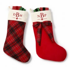 Embroidered Plaid Stockings by Nikki Boyd   - 58677