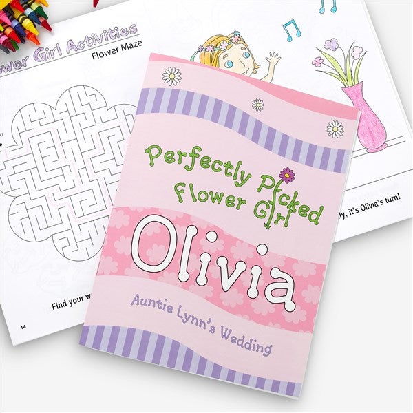 Personalized Flower Girl Coloring Book - 10246