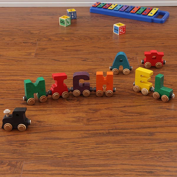 Personalized Wooden Name Train  - 1075D