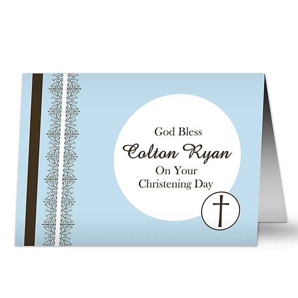 Personalized Christening Greeting Cards - Christening Day - 10823