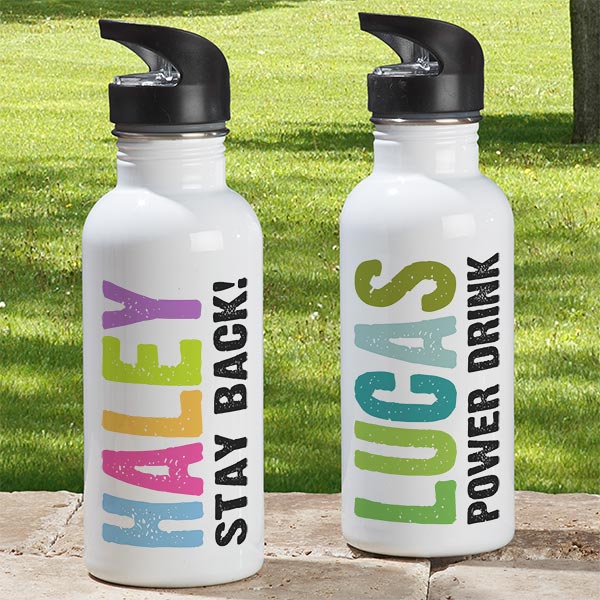 Personalised Kids Water Bottle, Back to School, Drink Bottle